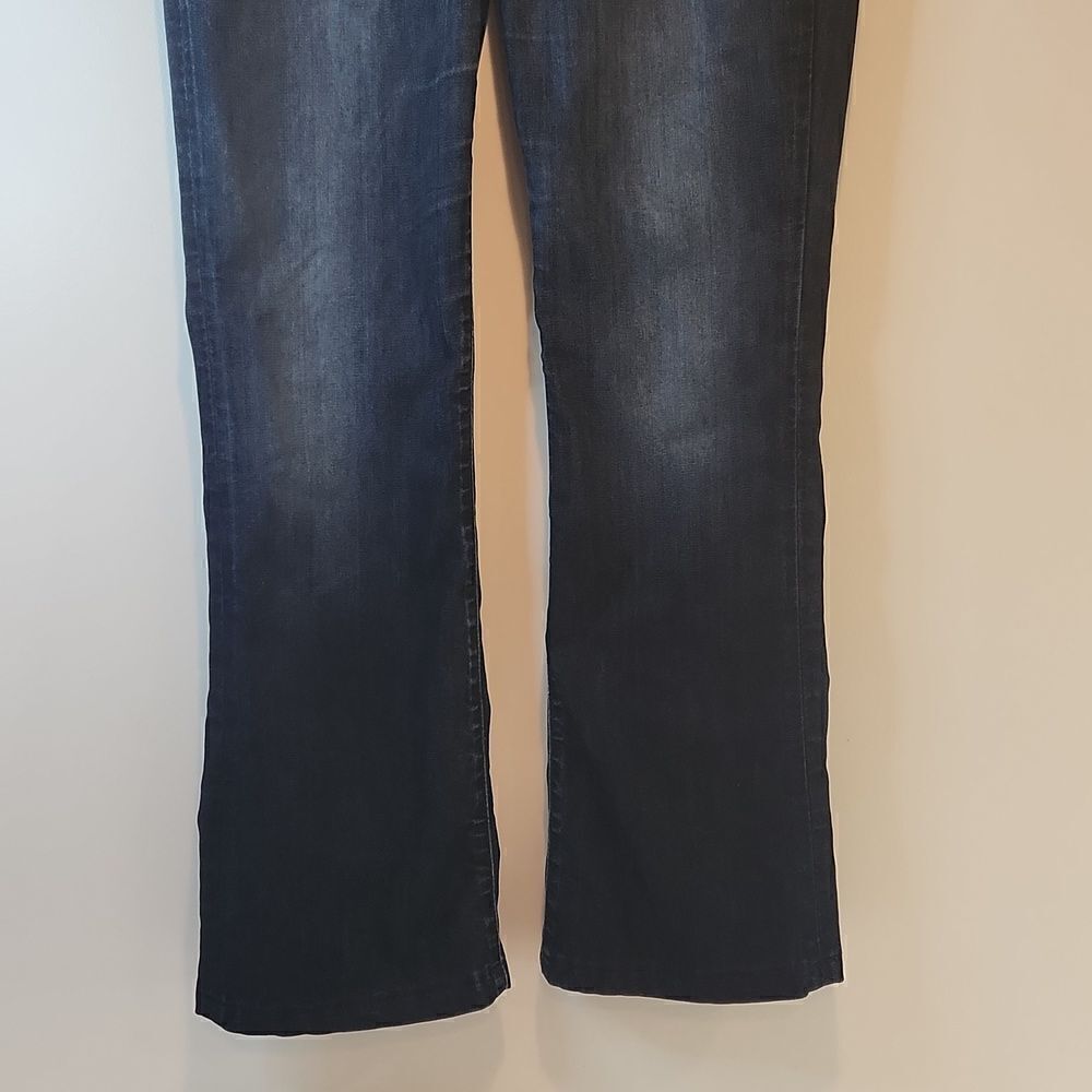 Joe's Jeans Mid Rise Boot Cut Dark Wash Blue Jeans Women's Sz W 28 EUC NICE! - Picture 7 of 16